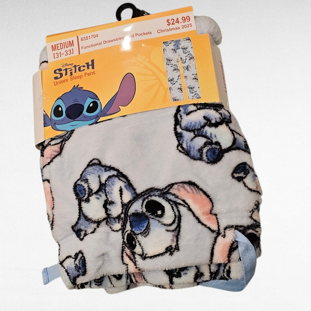 Disney Stitch Unisex Sleep Pant with Pockets Size Medium